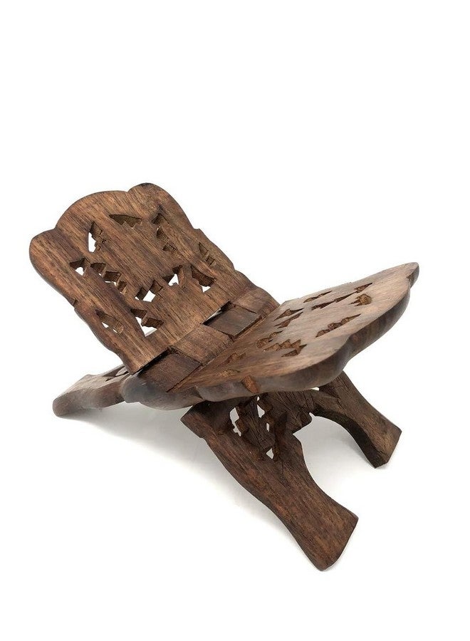 أزور جرين حامل مصحف باللون الأزرق السماوي حامل كتاب رحال رحال خشبي منحوت عيد - Image 1