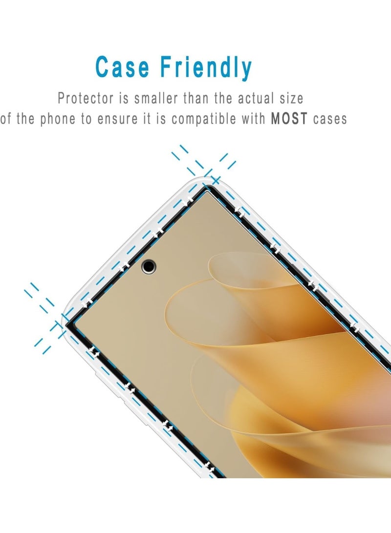 Muzz Screen Protector for Samsung Galaxy Z Fold 7, 9H Hardness, 2.5D Curved Tempered Glass, Anti-Scratch, Bubble Free for Z fold7 5G (Privacy Glass 2 Pack) - Image 4