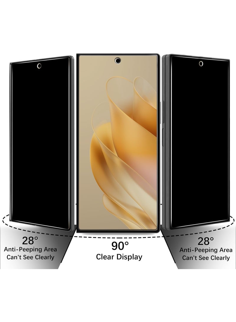 Muzz Screen Protector for Samsung Galaxy Z Fold 7, 9H Hardness, 2.5D Curved Tempered Glass, Anti-Scratch, Bubble Free for Z fold7 5G (Privacy Glass 2 Pack) - Image 2