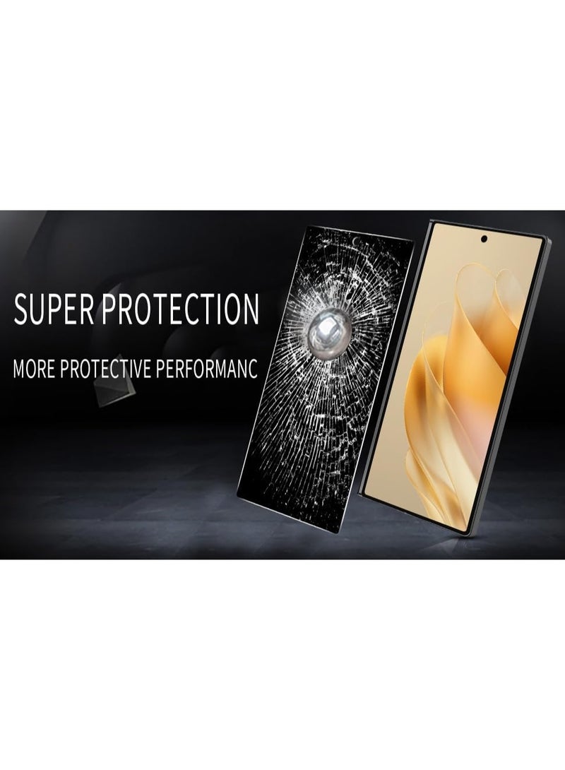 Muzz Screen Protector for Samsung Galaxy Z Fold 7, 9H Hardness, 2.5D Curved Tempered Glass, Anti-Scratch, Bubble Free for Z fold7 5G (Privacy Glass 2 Pack) - Image 3