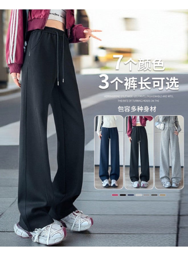 Hstyle Slim-fit Banana Wide-leg Pants For Women - 2025 Spring/fall Collection, Optional Extended Length, Loose Comfortable Athletic Tapered Pants, Slimming & Versatile Casual Trousers - Image 1