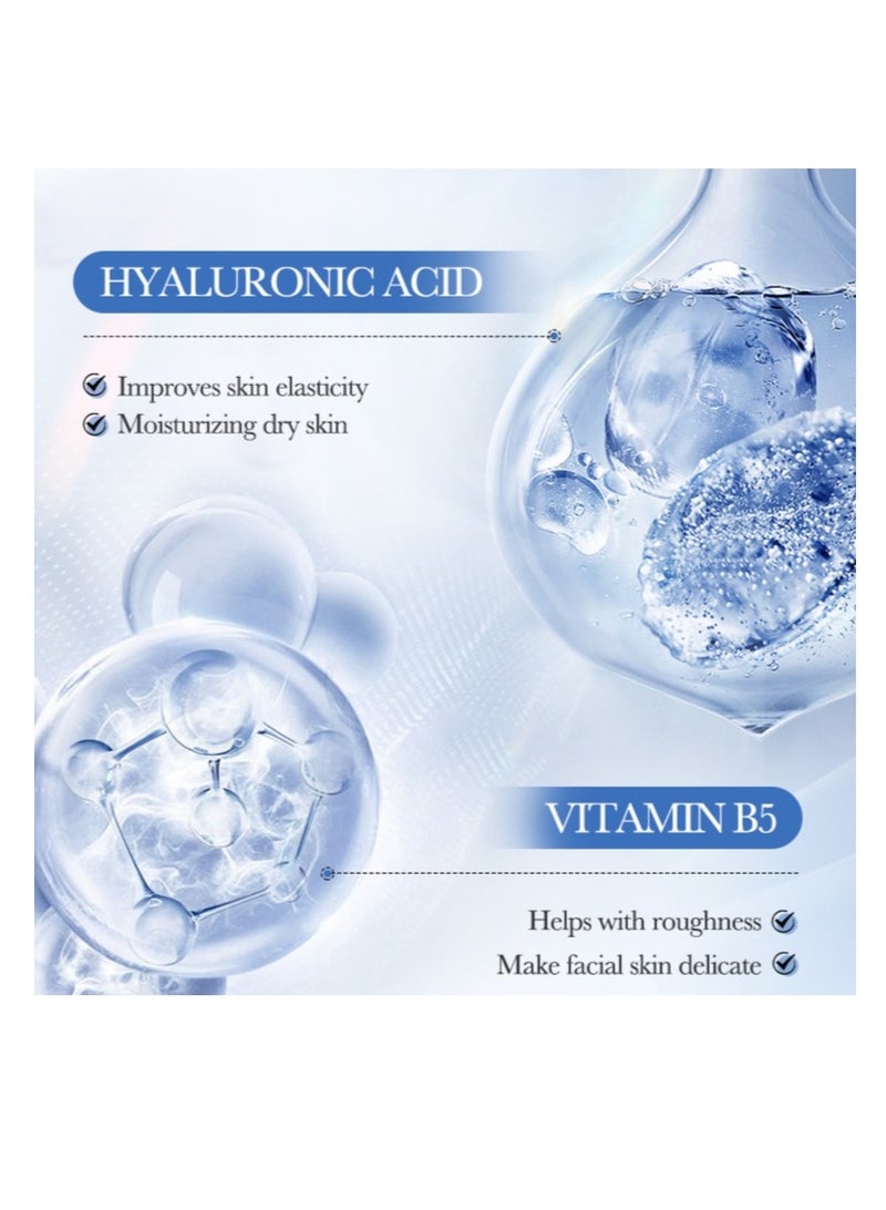 SADOER 6 Packs  Vitamin B5 B3 Q10 Moisturizing Repairing Facial Mask Natural Home Spa Treatment Mask, Hydrates And Moisturizes Face - Image 2