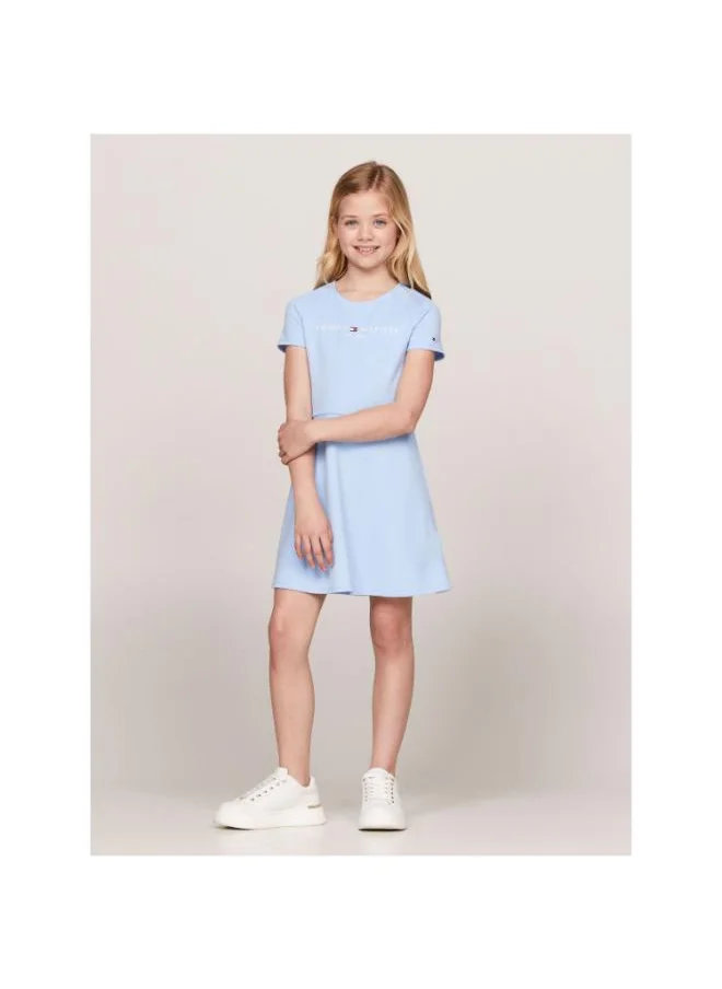 TOMMY HILFIGER Kids Logo Fit & Flare Dress