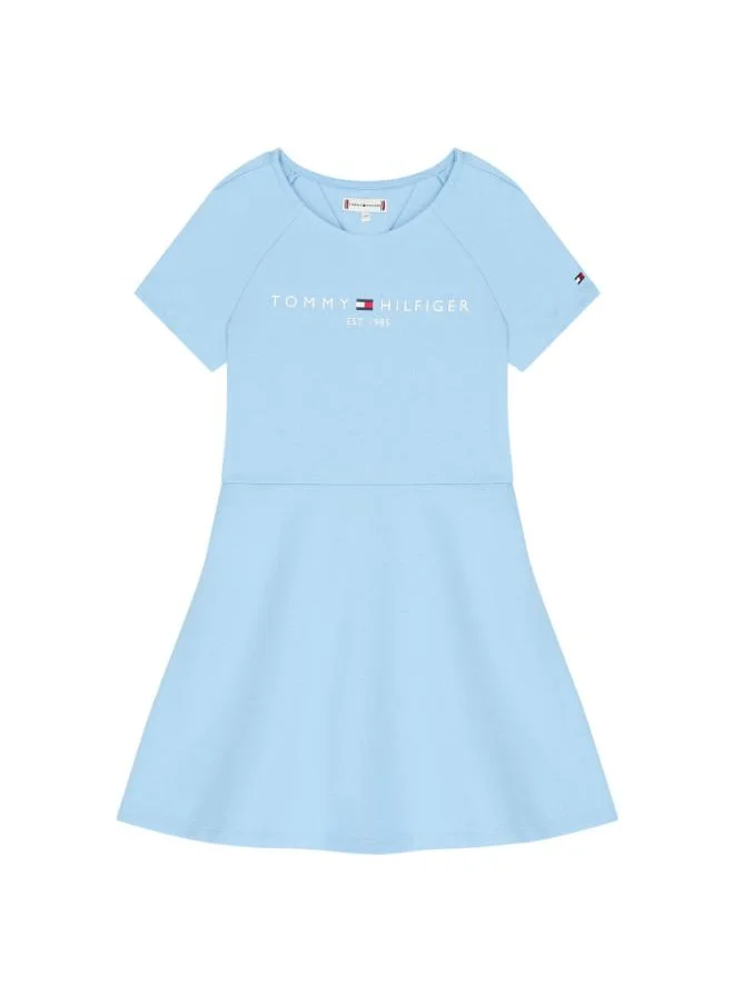 TOMMY HILFIGER Kids Logo Fit & Flare Dress
