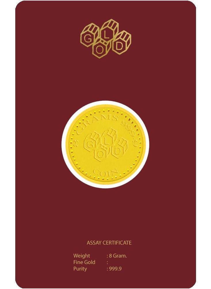 Al Fardan - 24 Karat Gold Coin 8 Gram  Flower Design Al Fardan UAE (999.9% Pure Gold) - Image 1
