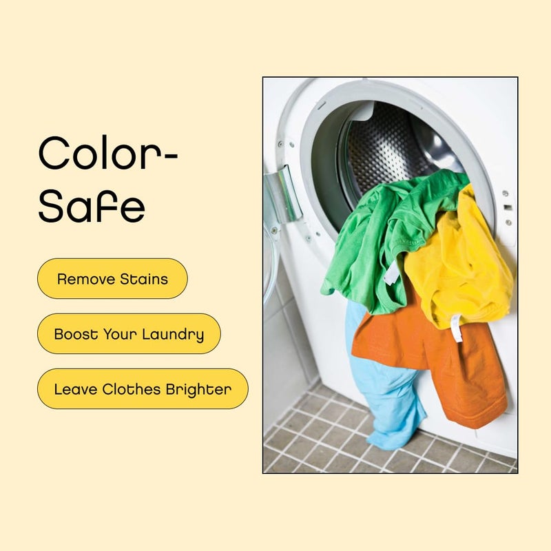 AspenClean | Unscented Oxygen Bleach Powder | Color Safe Laundry Stain Remover | Bleach Alternative | EWG Verifiedâ„¢, Hypoallergenic, Non-Toxic | 45 Loads - Image 2