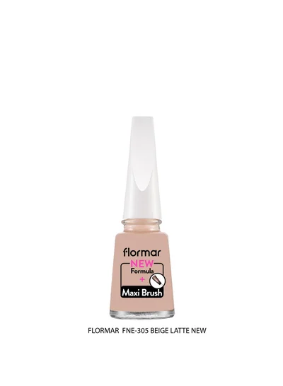 flormar Flormar Classic Nail Enamel With New Improved Formula And Thicker Brush - 305 Beige Latte
