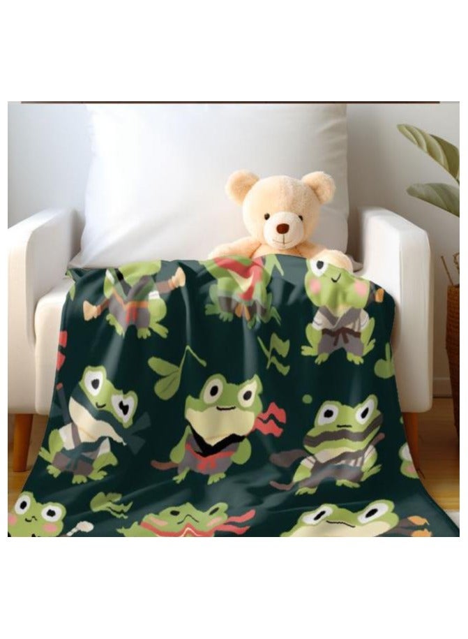 general Children's or student cartoon flannel thin blanket (warm and comfortable, suitable for sleep, games) 100cm*150cm - Image 4