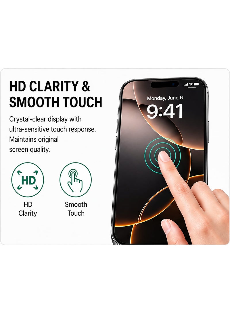 GENZEE iPhone 17 Pro Max Privacy Tempered Glass Screen Protector with Easy Install Box, Anti-Spy HD Ultra Strong Glass, Bubble-Free Auto Alignment, Anti-Fingerprint, Case Friendly, 9H Protection – Magic Glass Box - Image 3