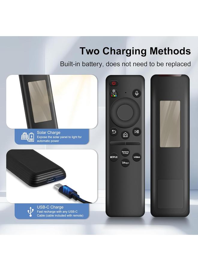 Cococ Replacement Solar Voice Remote Control for Samsung Smart TV Compatible with Neo QLED, 8K, The Frame and Crystal UHD Series - Image 3