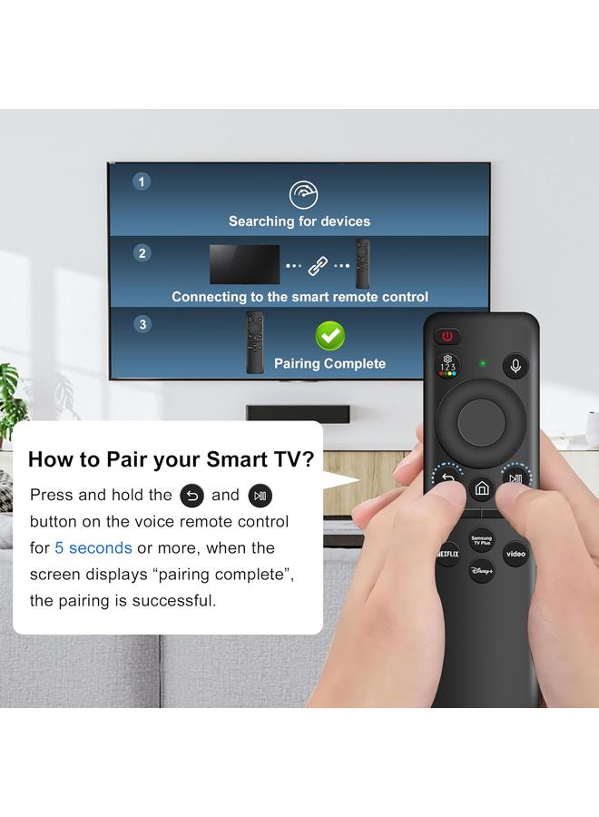 Cococ Replacement Solar Voice Remote Control for Samsung Smart TV Compatible with Neo QLED, 8K, The Frame and Crystal UHD Series - Image 4