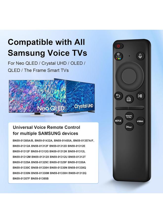 Cococ Replacement Solar Voice Remote Control for Samsung Smart TV Compatible with Neo QLED, 8K, The Frame and Crystal UHD Series - Image 2