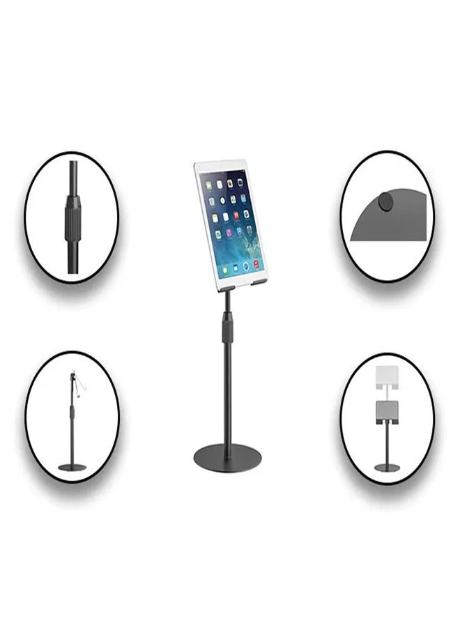 Skill Tech SH PAD30 Universal Tablet Tabletop Stand for 4.7"-12.9" Tablets, 1kg Load Capacity – Black  - Image 3