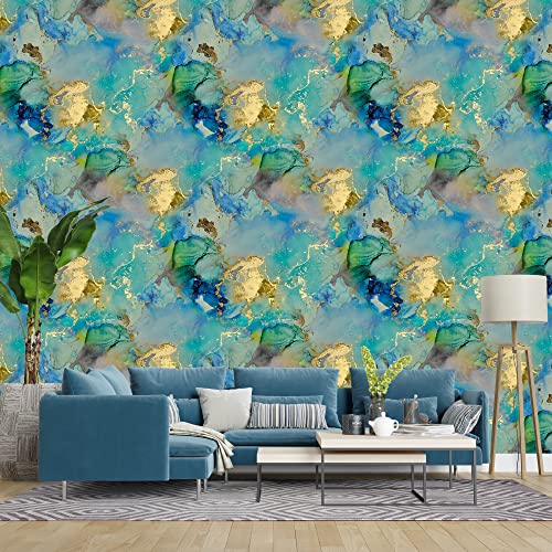 PAPER PLANE DESIGN Self Adhesive Waterproof Marble Wallpaper for Kitchen, Home -1 Roll - Image 2
