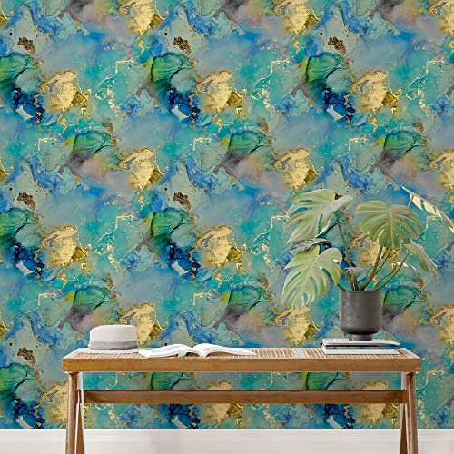 PAPER PLANE DESIGN Self Adhesive Waterproof Marble Wallpaper for Kitchen, Home -1 Roll - Image 4