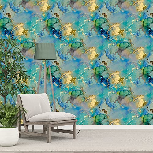 PAPER PLANE DESIGN Self Adhesive Waterproof Marble Wallpaper for Kitchen, Home -1 Roll - Image 3