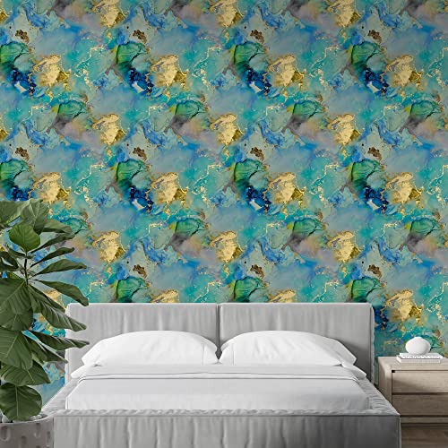 PAPER PLANE DESIGN Self Adhesive Waterproof Marble Wallpaper for Kitchen, Home -1 Roll - Image 5
