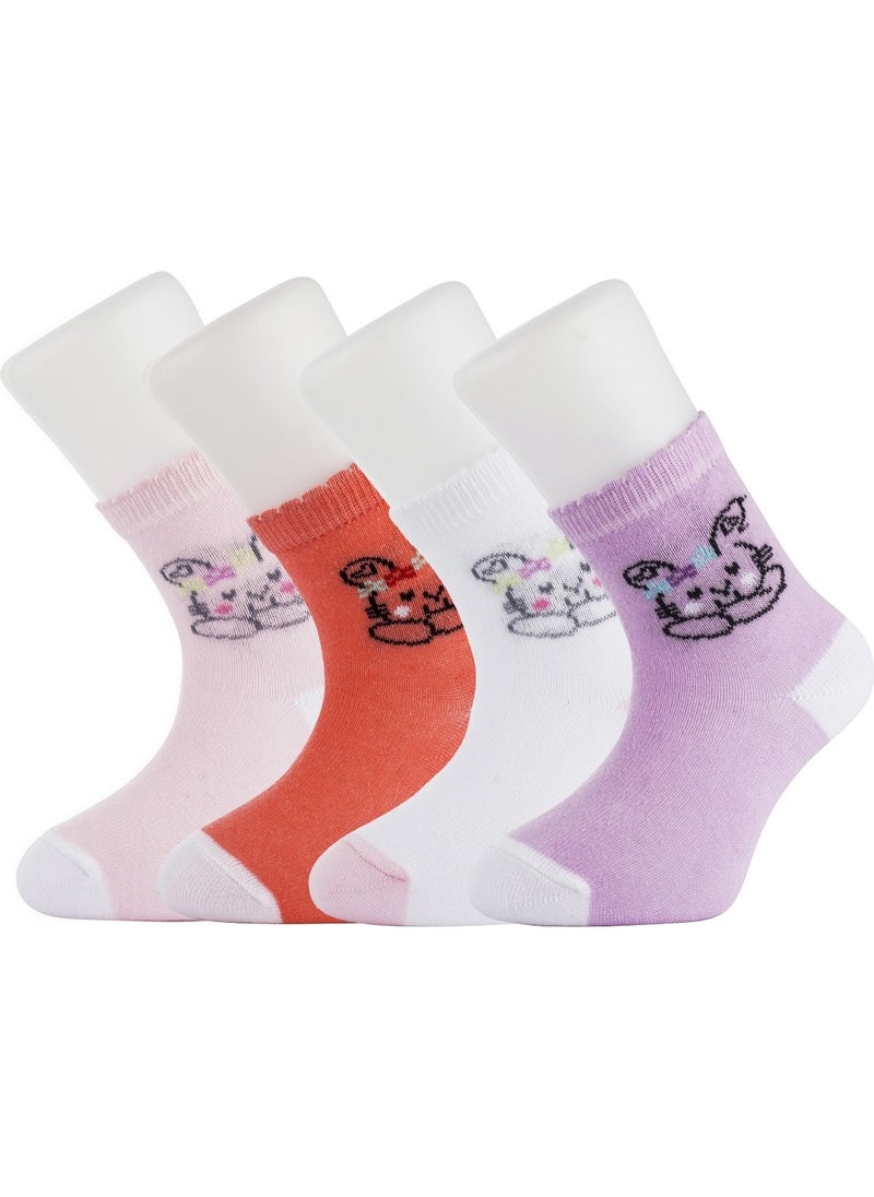Moyra Socks - 4-Piece Patterned Unisex Baby Socks - Image 1