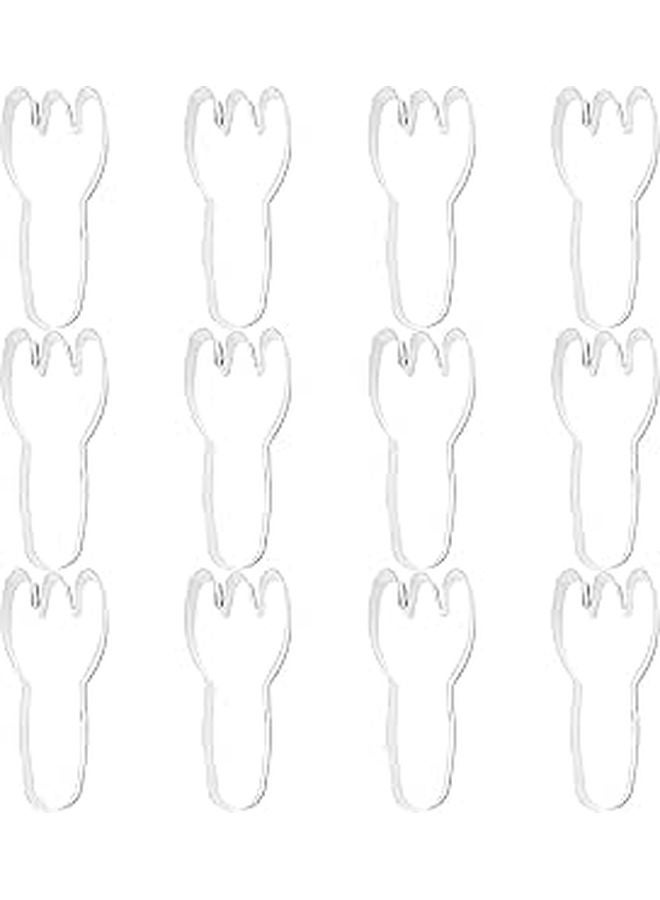 Stainless Steel Fork Shaped Cookie Cutters 12pcs Set Baking Mold Biscuit Cutter - Image 1