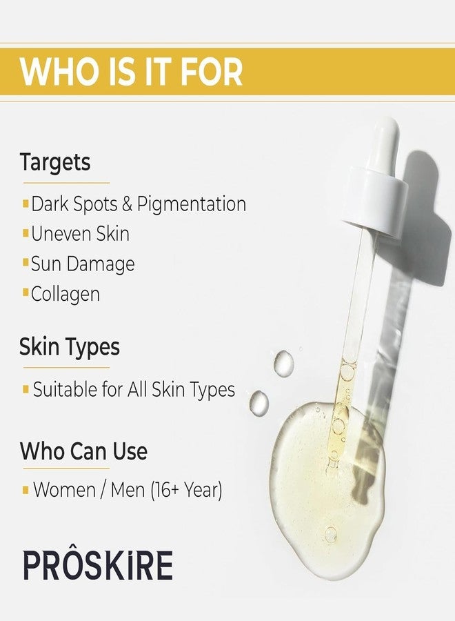 Accessorize Kingdom Pro-skire 10% Advance Vitamin C Serum With Ferulic Acid, Mandarin Orange Ext. For Dark Spots, Pigmentation & Glowing Face - (1.01 oz) 30 ml Pack - Image 3