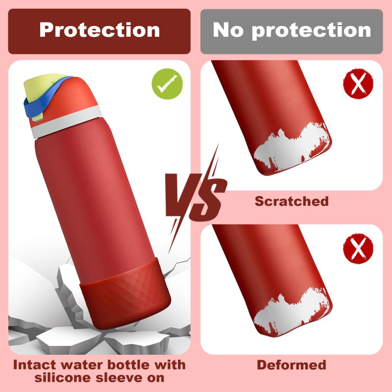 Beonsky Silicone Boot for Owala Water Bottle 32 oz, Anti-Slip Protective Sleeve for FreeSip/Twist/Flip Stainless Steel Water Bottles Accessories - Image 3