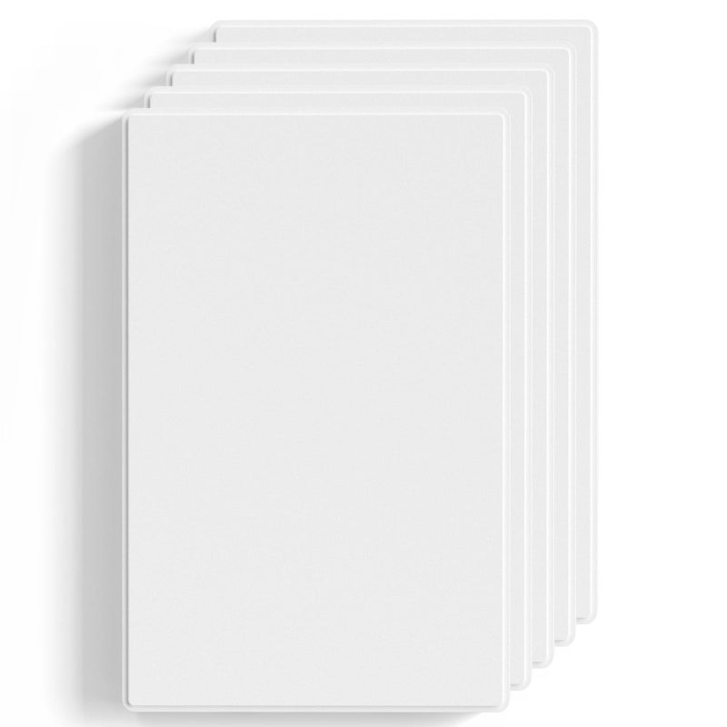 ELEGRP Blank Wall Plate Cover 1Gang Screwless Blank Outlet Plate MidSize 488 x 313 Unbreakable Thermoplastic Blank Faceplate Cover for Unused OutletsSwitches UL Listed 5 Pack Matte White - Image 2
