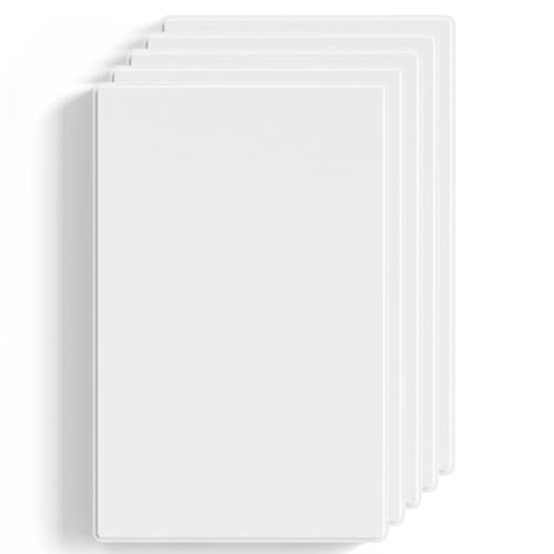 ELEGRP Blank Wall Plate Cover 1Gang Screwless Blank Outlet Plate MidSize 488 x 313 Unbreakable Thermoplastic Blank Faceplate Cover for Unused OutletsSwitches UL Listed 5 Pack Matte White - Image 1