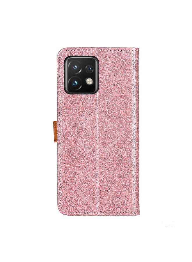 S-TOP Case For Motorola Moto Edge 40 Pro 5G / X40 / X40 Pro European Floral Embossed Flip Leather Phone Case - Image 3