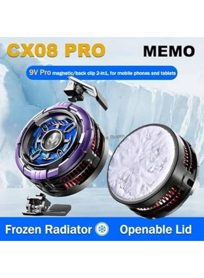 ميمو مبرد موبايل للألعاب ميمو الاصلي CX08 Pro – تبريد فائق السرعة لهواتف الجيمز Mobile Phone Cooler 23واط - Image 3