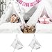 Syhood 2 Pack Inflatable Bed Teepee Tent Sets Include Portable Flocked Airbed Mattress Foldable Play Tents and White Flat Sheets for Indoor Outdoor Camping Birthday Gifts - Image 3