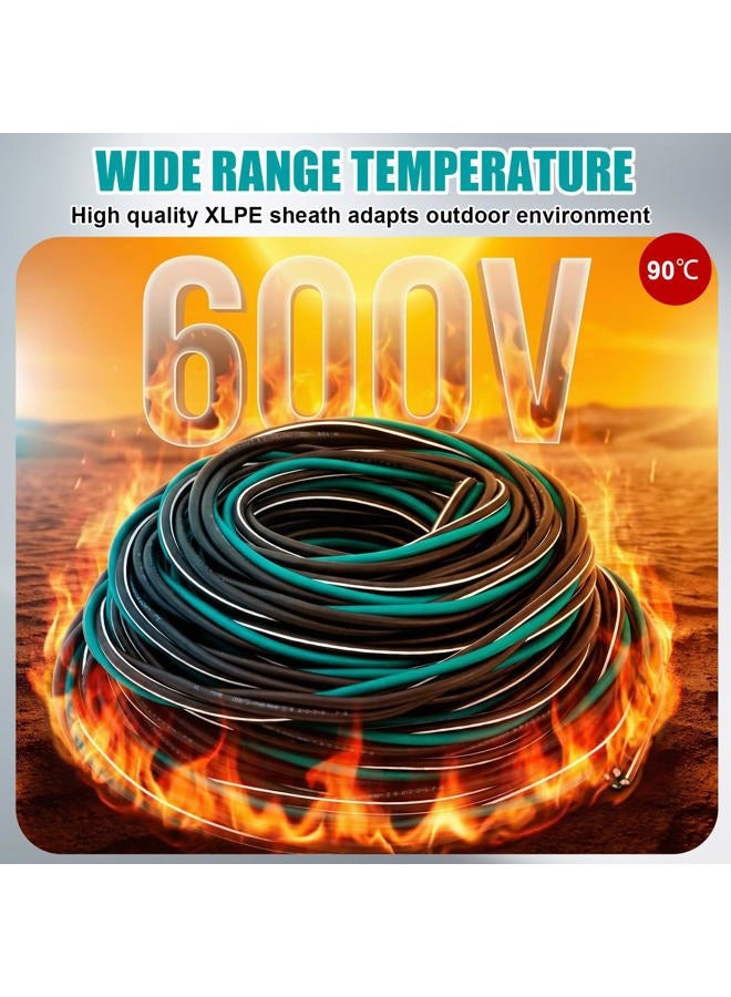 Relaxweex 100' 2-2-2-4 Aluminum Service Entrance Cable 600V Aluminum Direct Burial Underground Wire for Mobile Homes - Image 5