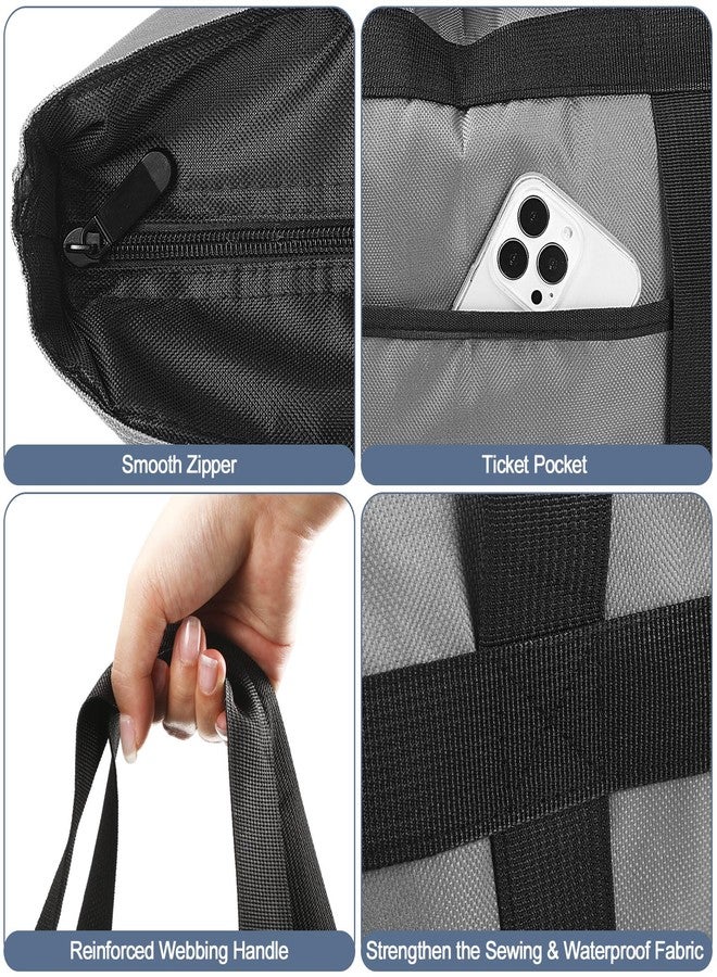 Pickmesh 2 Pcs Large Insulated Cooler Bag with Thermal Foam Insulated Grocery Bags for Shopping Food Delivery Travel Beach and Picnic - Image 3