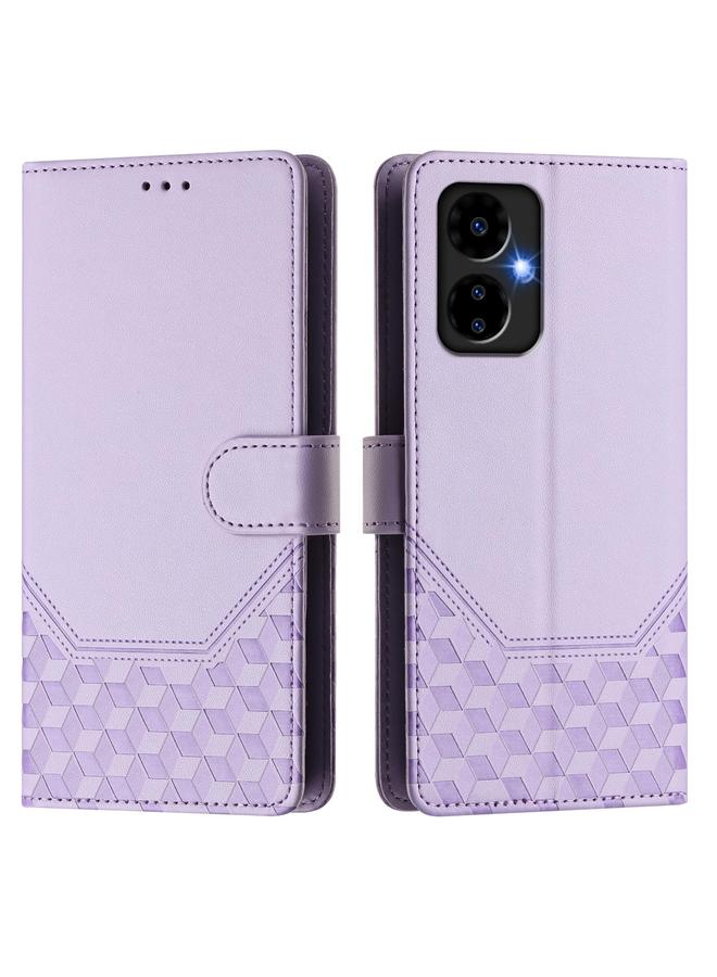 Zaboon Case For Boost Mobile Celero 5G 2024 Honeycomb Embossing RFID Leather Phone Case - Image 2
