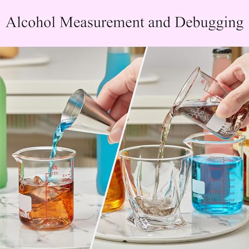 Ackers BORO3.3 3 Piece High Borosilicate Glasss Liquid Measuring Cups, Includes 150ml(5OZ),250ml(8OZ),and 500ml(16OZ), Dishwasher, Freezer, Microwave, and Preheated Oven Safe, Essential Kitchen Tools - Image 3