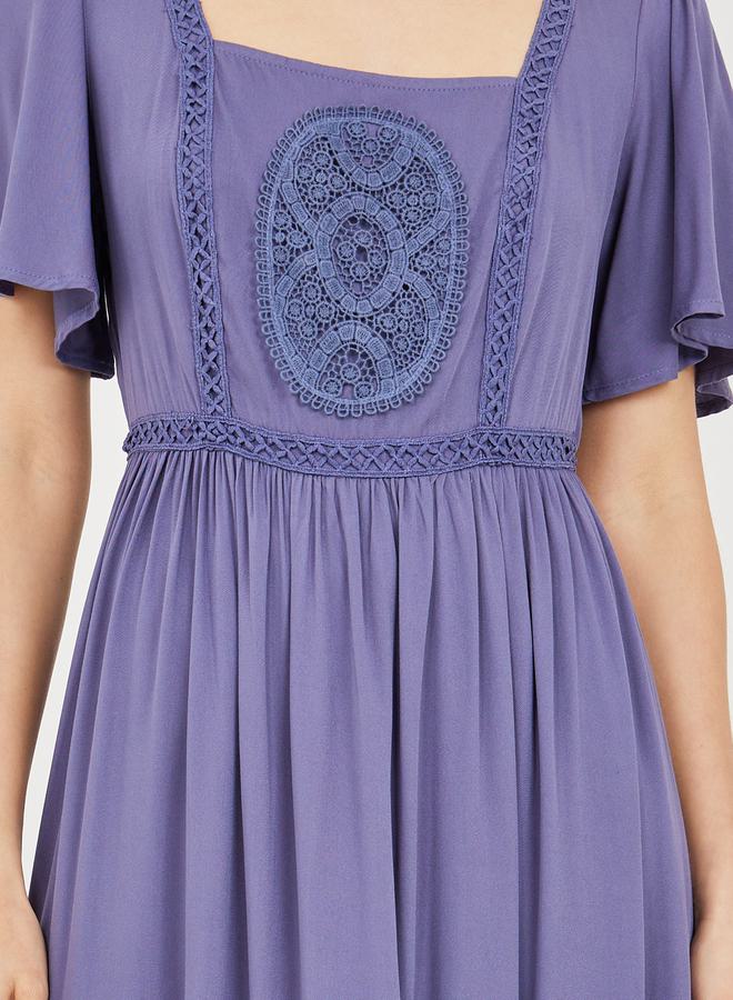 Styli Crochet Bodice Maxi Dress  - Image 3