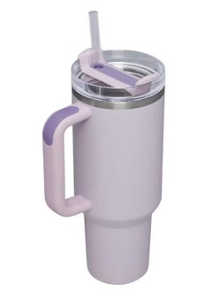 Stanley Stanley Cup H2.0 Stainless Steel with Lid and Straw for Water, Iced Tea, Coffee & Smoothies, Purple, 40oz Complimentary dustproof straw cap  - Image 2