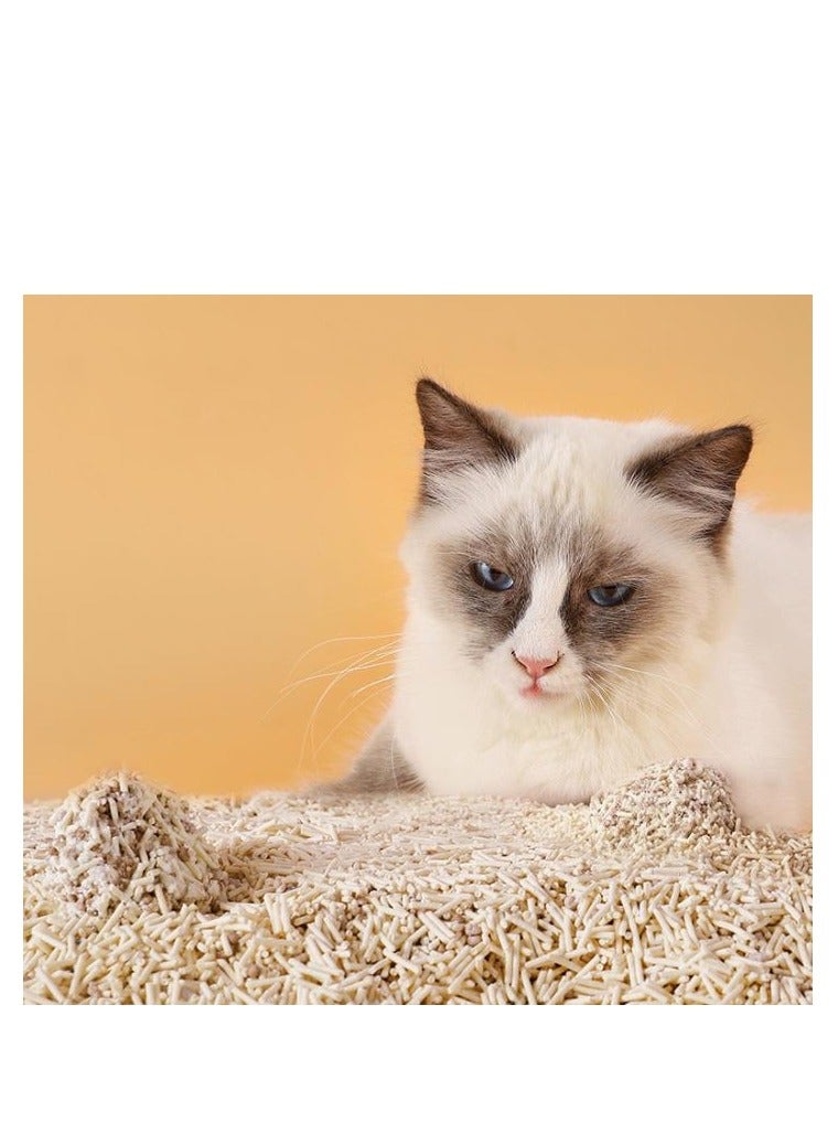 Tofu Cat Litter, Flushable Clumping Cat Litter Pellets, Pure Natural Pretty Dust-Free Kitty Litter, Low Tracking,  Ultra Absorbent Cat Litter 6L, 2.5KG/bag, Pack of 1（Original Cat Litter) - Image 3