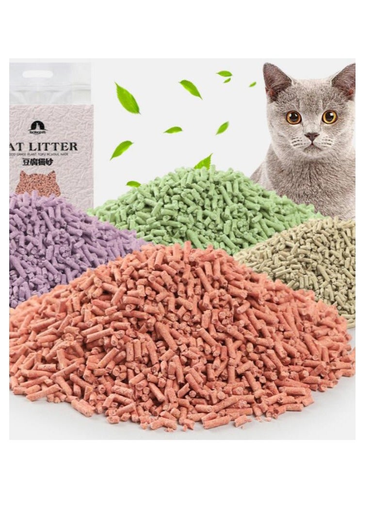 Tofu Cat Litter, Flushable Clumping Cat Litter Pellets, Pure Natural Pretty Dust-Free Kitty Litter, Low Tracking,  Ultra Absorbent Cat Litter 6L, 2.5KG/bag, Pack of 1（Original Cat Litter) - Image 5