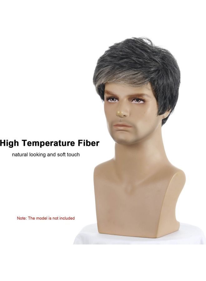 NIBEMINENT Fashionable Short Hair Man Wig Multicolour 57x22cm - Image 3