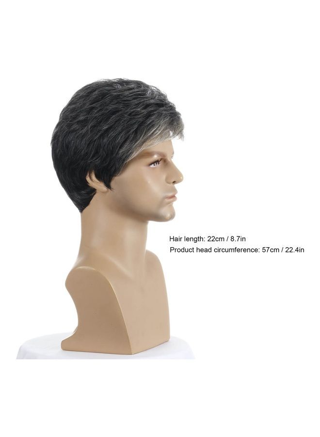 NIBEMINENT Fashionable Short Hair Man Wig Multicolour 57x22cm - Image 4