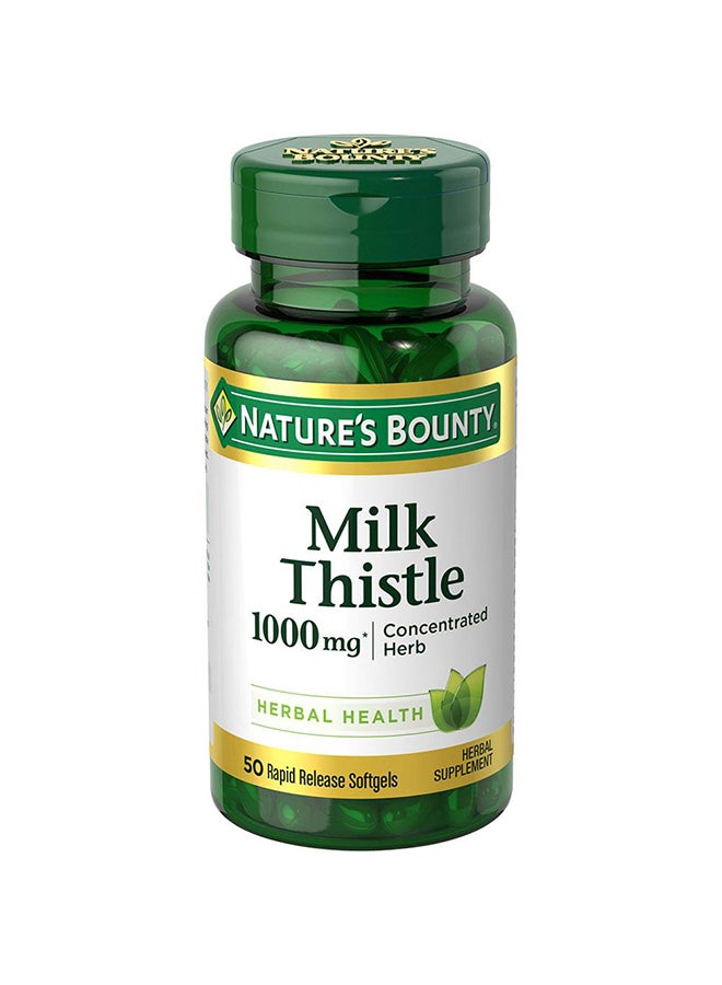 Nature'S Bounty Milk Thistle 1000 Mg Softgels 50'S