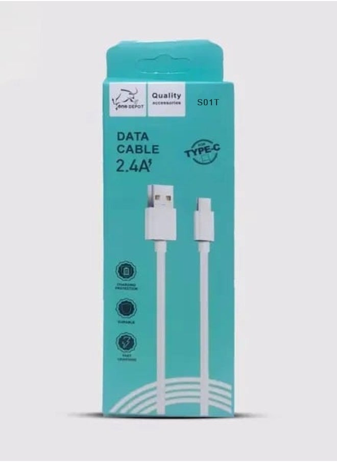 ONE DEPOT Fast Charging High Quality 2.4A Type-C Cable 