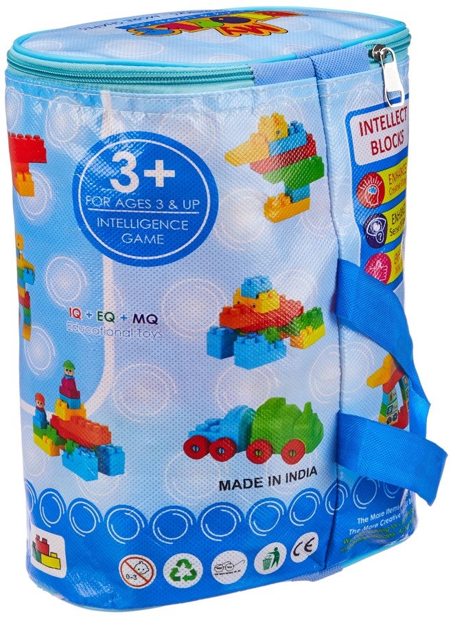 Wizplex WizToy DIY Plastic Building Blocks for Kids| Puzzle Games for Kids| Toys for Children for Educational & Learning for Girls & Boys (70 Blocks Set) - Image 2