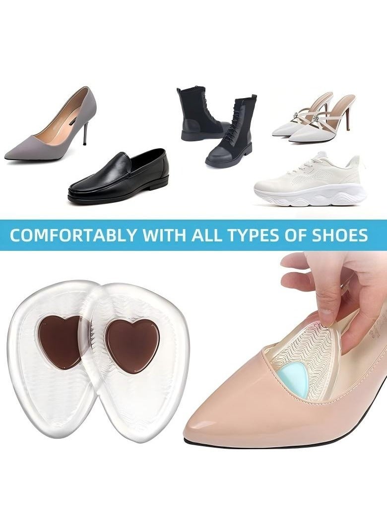 High Heel Inserts Ball Of Foot Cushions For Women For Women Metatarsal Pads Women Gel Shoe Inserts For Women And Foot Pain Relief 6 Pairs - Image 3