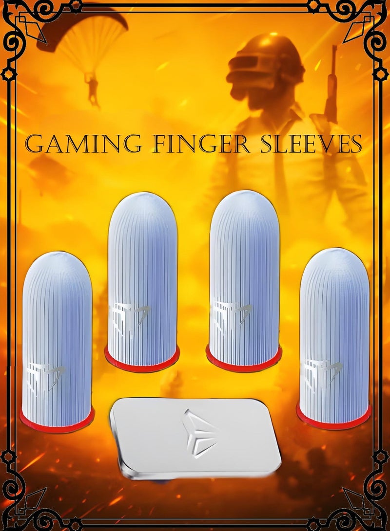 4-Pieces Gaming Finger Gloves，Game Gloves, Ultra‑Thin, Anti‑Sweat & Breathable Seamless Thumb Covers for Mobile Gaming | PUBG, Free Fire, Call of Duty, Honor of Kings / King Glory - Image 2