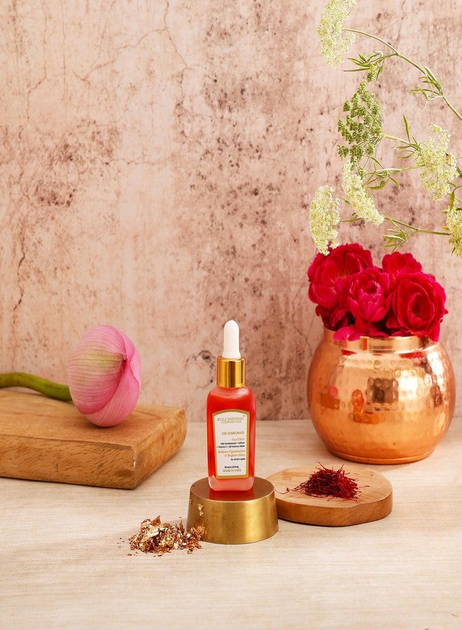 RYLLZ ESSENTIALS 24K Kumkumadi Elixir | Kumkumadi Tailam with 24K Gold, Red Sandalwood, Saffron & 28 Precious Herbs | for Dull Skin, Wrinkle, Dark Spots & Pigmentation | 30ML - Image 2