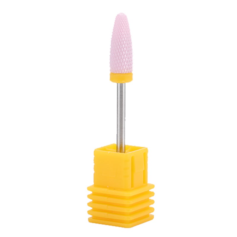 5 Types Ceramic Cylinder Shape Grinding Head Nail Drill Bit for Nail Polishing Manicure Tools - Image 2