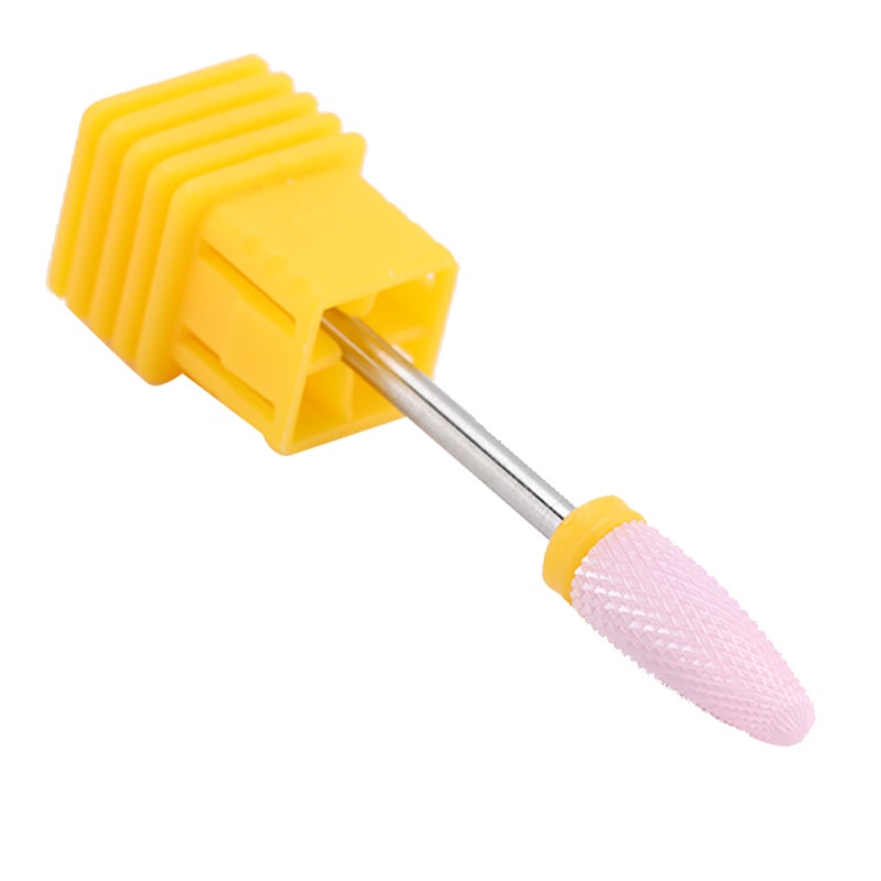 5 Types Ceramic Cylinder Shape Grinding Head Nail Drill Bit for Nail Polishing Manicure Tools - Image 3