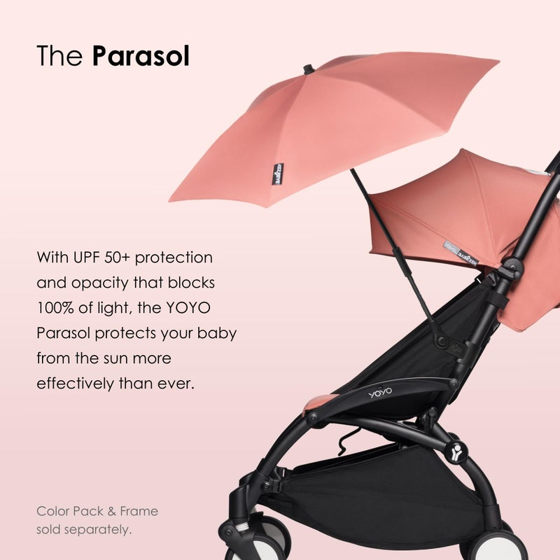 Babyzen YOYO Parasol, Ginger - UPF 50+ Protection - Compatible with the 0+ Newborn Pack, Bassinet, Car Seat & 6+ Color Pack - Image 2