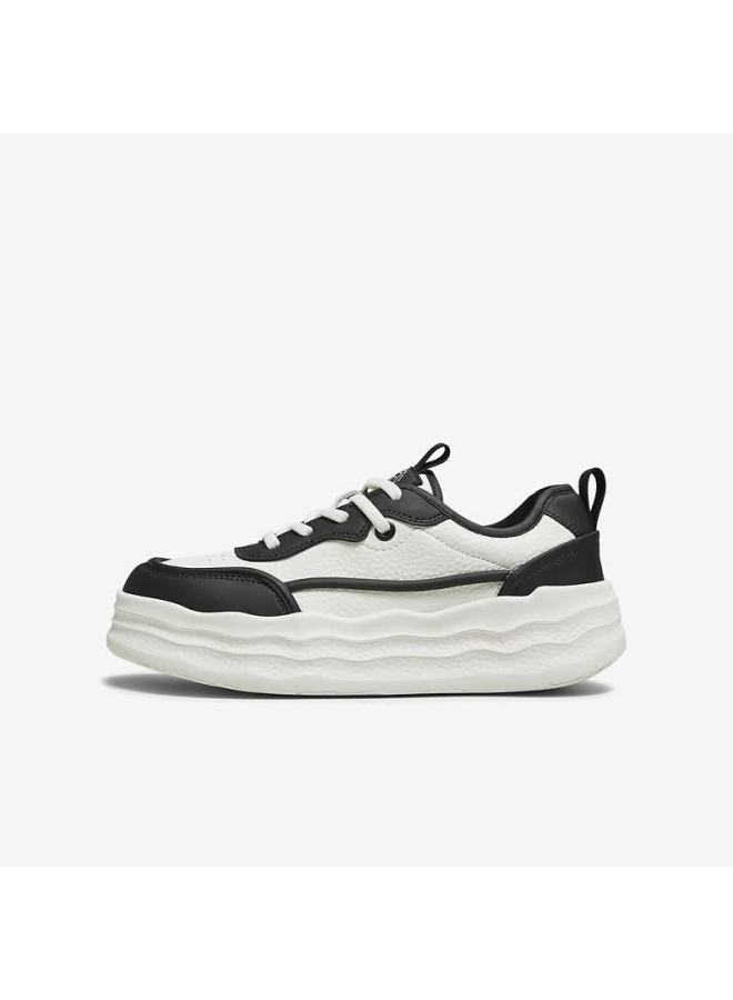 Tata Women's Autumn White Sneakers Sports Fashion Casual Shoes Black White Size 39 - Image 3